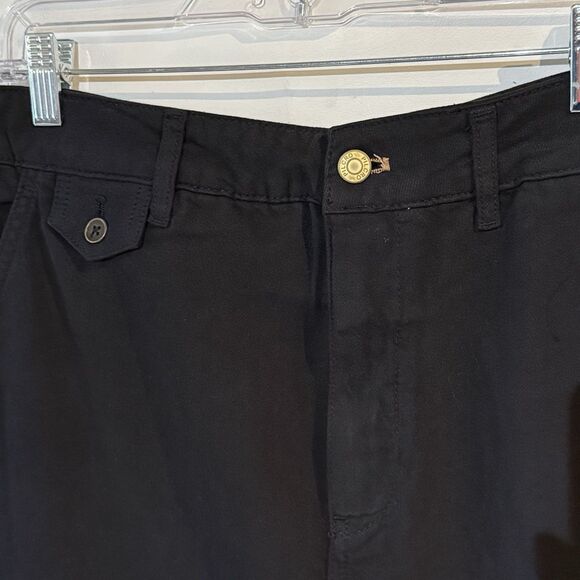 Wide Leg High-Rise Jeans Pilcro by Anthropologie Black Pants Size 34 Tall NWT - Picture 8 of 16